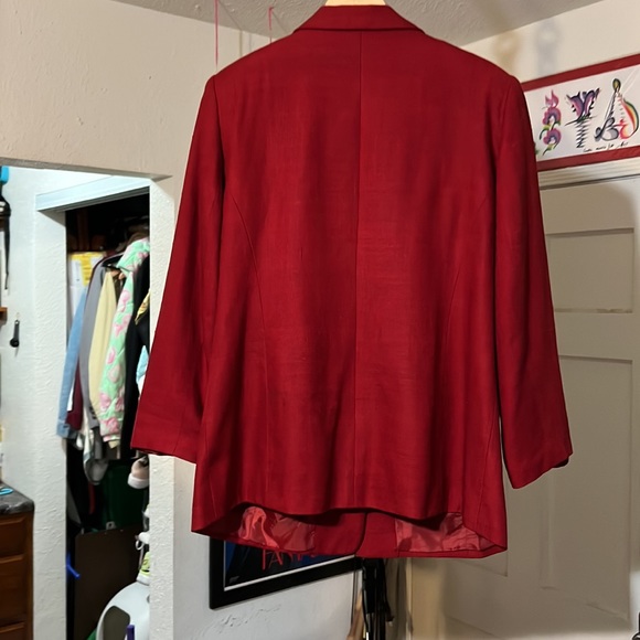 Vintage Hillary Charles Blazer - Red - Picture 2 of 2